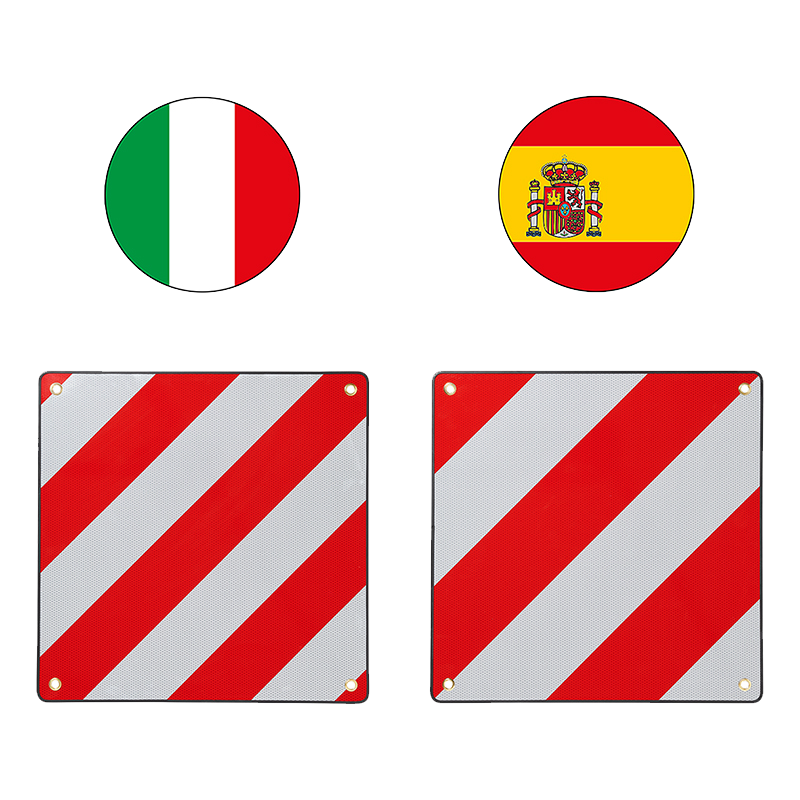 Advarselsskilt til Italien, Spanien og Portugal